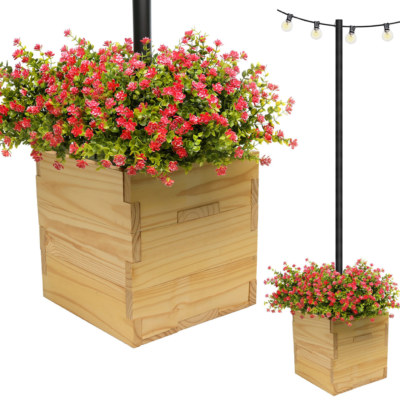 Plant pots w/ center pole