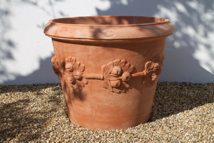 Italian terracotta plant pots